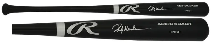 Rickey Henderson Signed Rawlings Pro Black Baseball Bat