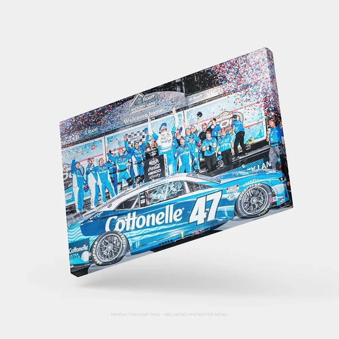 Ricky Stenhouse Jr. Signed 2023 Daytona 500 Victory 20×30 Canvas Photo (COA)