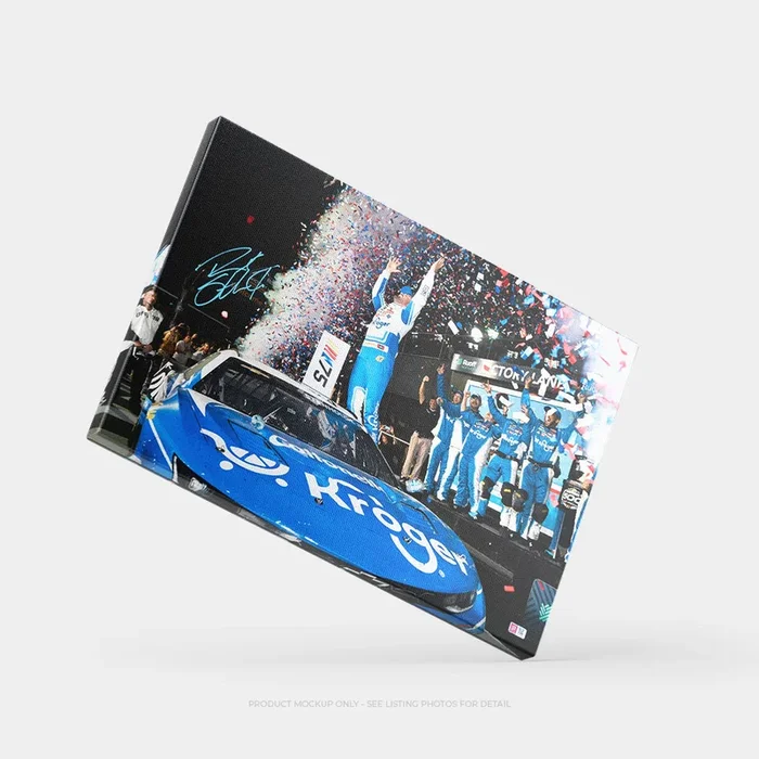 Ricky Stenhouse Jr. Signed 2023 Daytona 500 Win 20×30 Canvas Photo (COA)