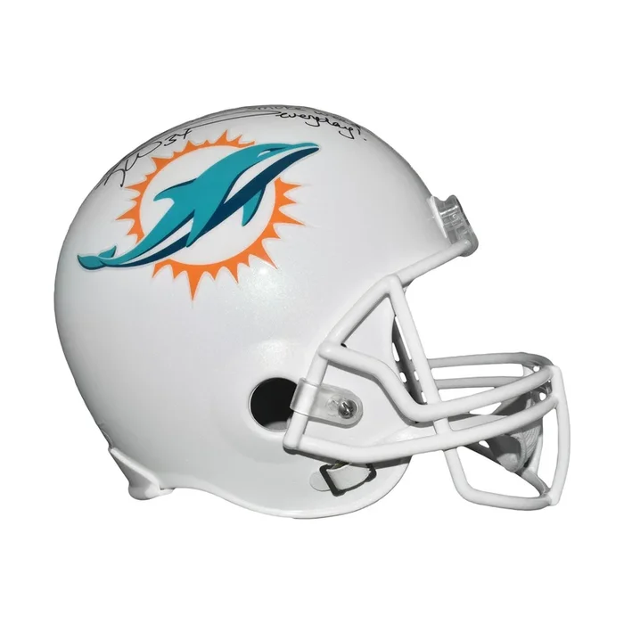Ricky Williams Signed Miami Dolphins Full-Size Replica Football Helmet (JSA)