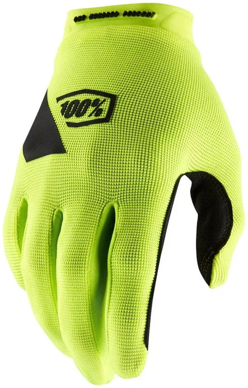 Ridecamp Gloves – Flourescent Yellow Full Finger Mens Small