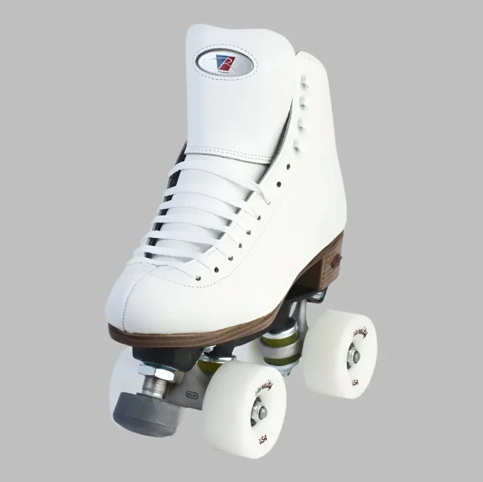 Riedell 120 Raven White Roller Skates