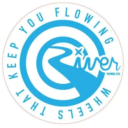 River Wheel Co. Large Round Sticker