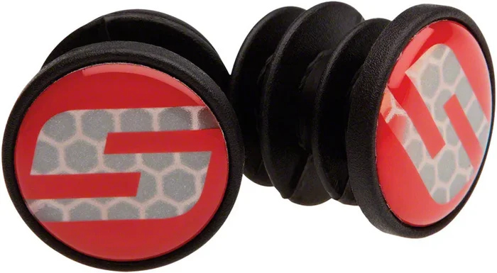 Road Handlebar End Plugs S Logo