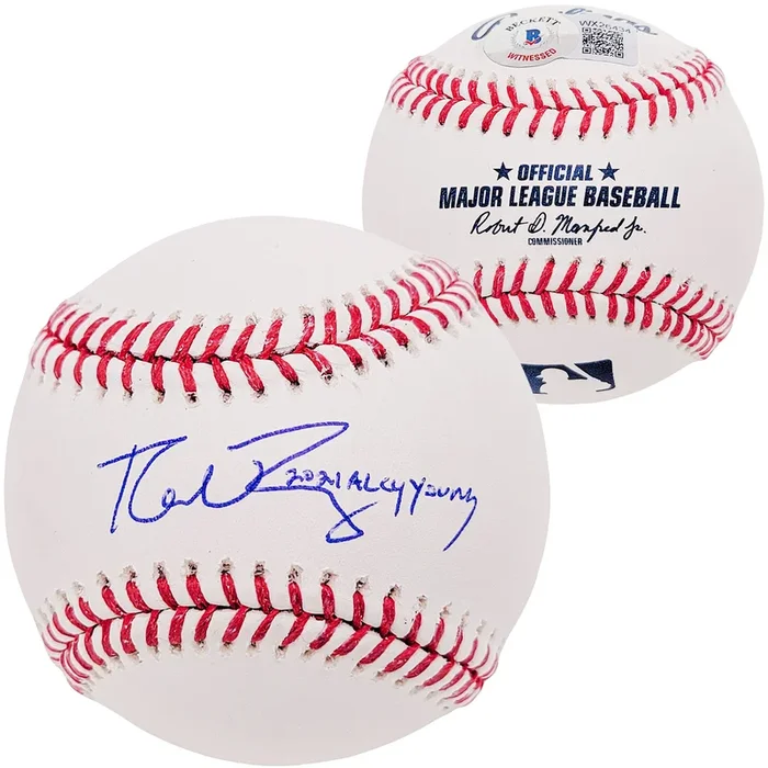 Robbie Ray Autographed Official MLB Baseball San Francisco Giants “2021 AL Cy Young” Beckett BAS QR Stock #205862
