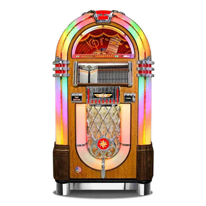 Rock-Ola Bubbler CD Jukebox in Walnut Finish