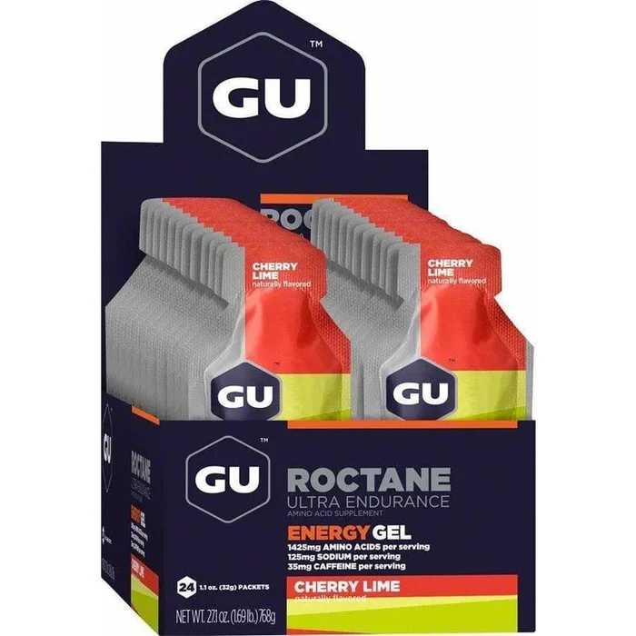 Roctane Energy Gel: Cherry-Lime, Box of 24