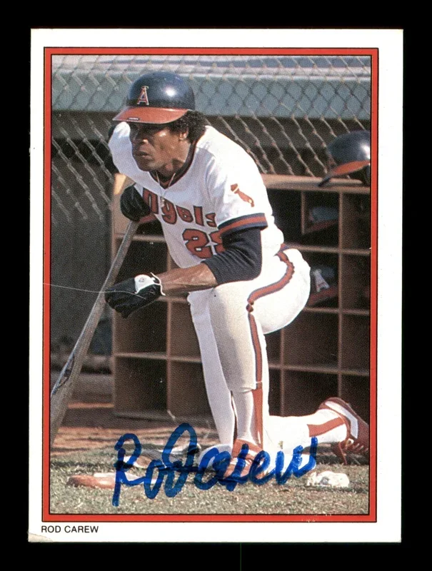 Rod Carew Autographed 1984 Topps All Star Set Card #26 California Angels SKU #186672