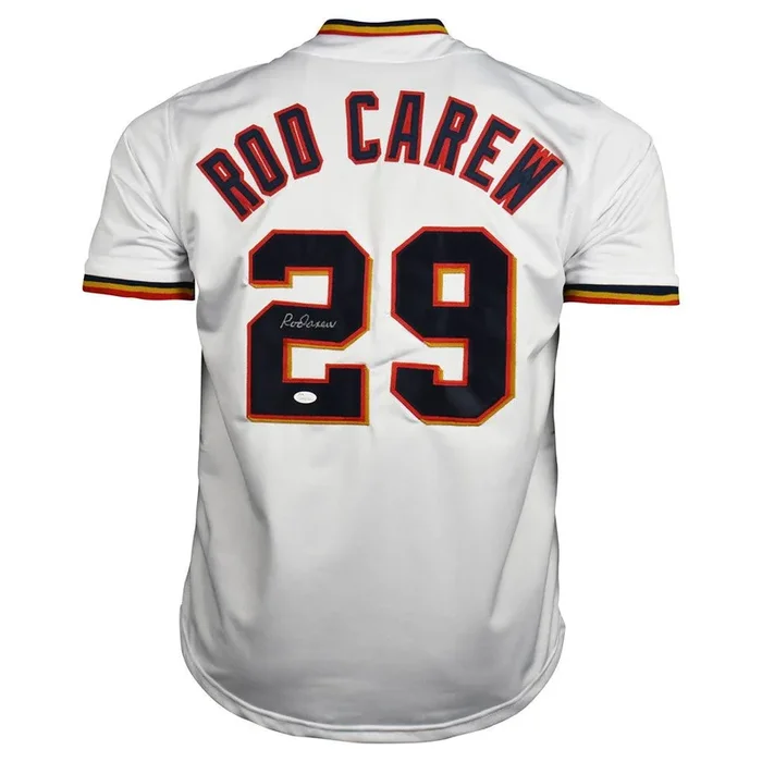 Rod Carew Signed Minnesota White Baseball Jersey (JSA)