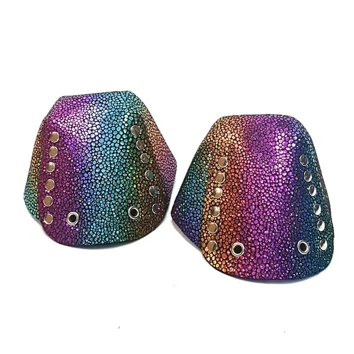 Rollerstuff Rainbow Metallic Roller Skate Toe Caps