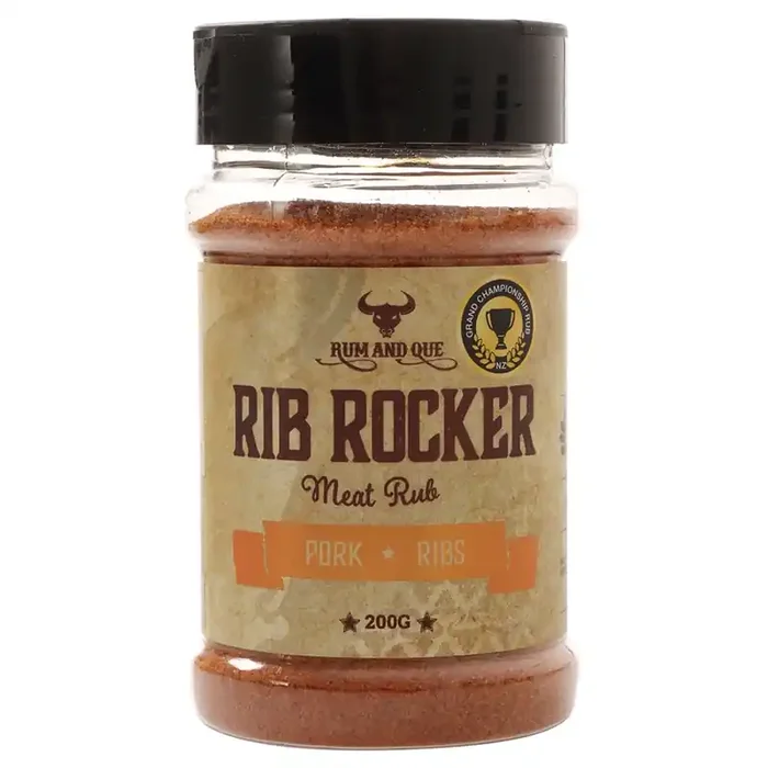 Rum and Que Rib Rocker BBQ Rub 200g