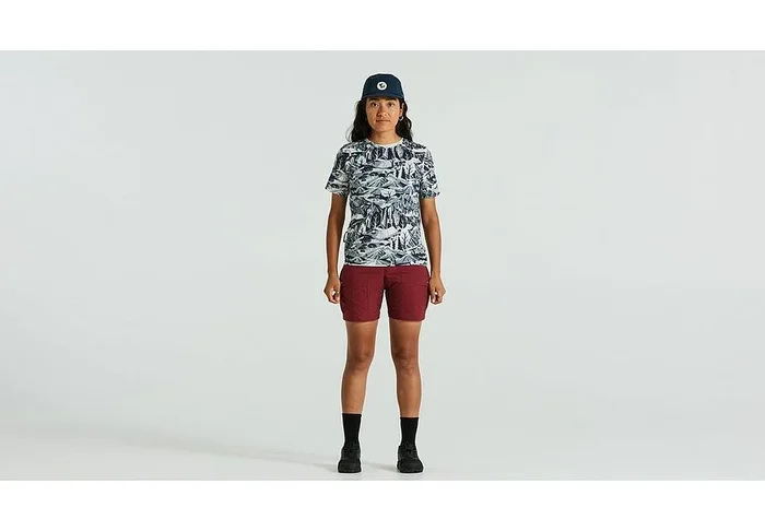 s/f riders hybrid short wmn bordeaux red 4