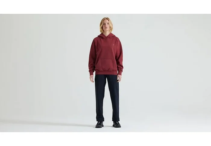 s-logo pullover hoodie garnet red m