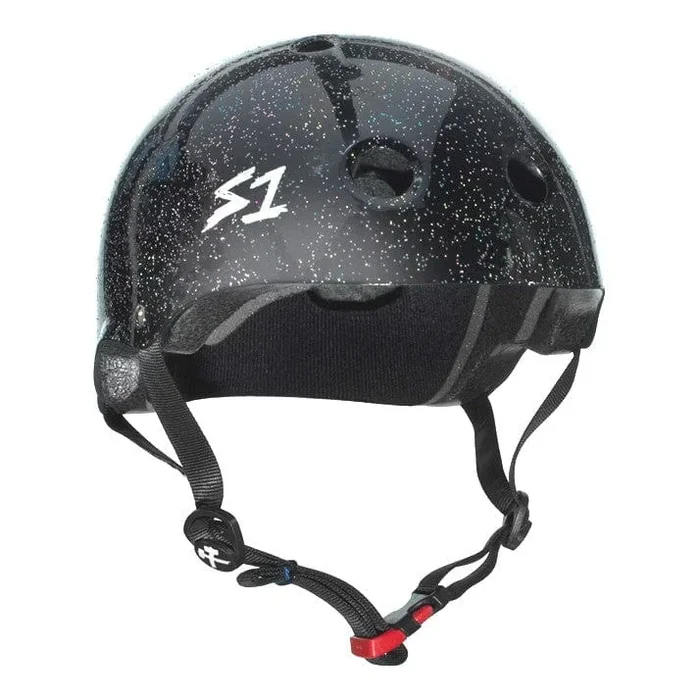 S-One Mini Lifer Skate Helmet Black Glitter – Certified