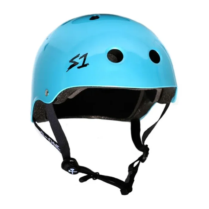 S-One Mini Lifer Skate Helmet Blue Metallic Gloss – Certified