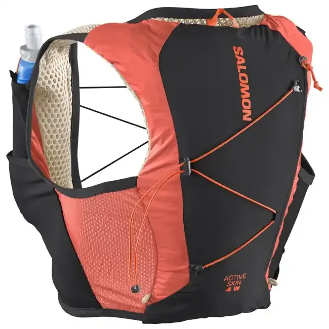 salomon back pack active skin 4 set emerglow/black