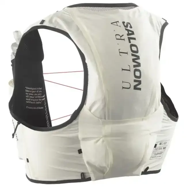 salomon back pack s/lab ultra 10 set vanilla ice/black