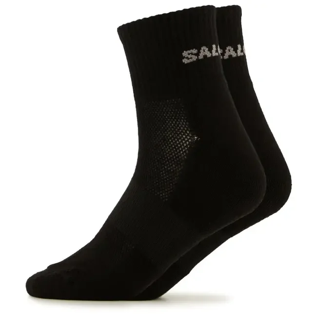 salomon socks evasion ankle 2x black/black