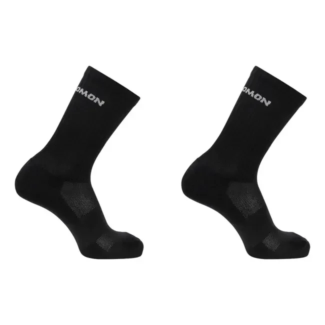 salomon socks evasion crew 2x black/black