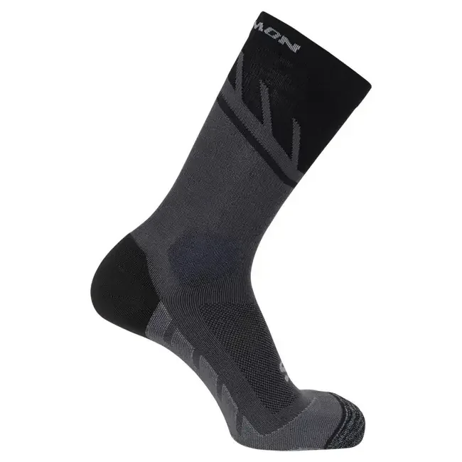 salomon socks speedcross crew black/magnet/quarry