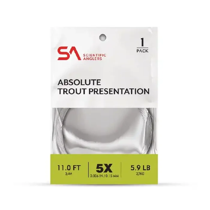 Scientific Anglers Absolute Tapered Leader Trout 11ft