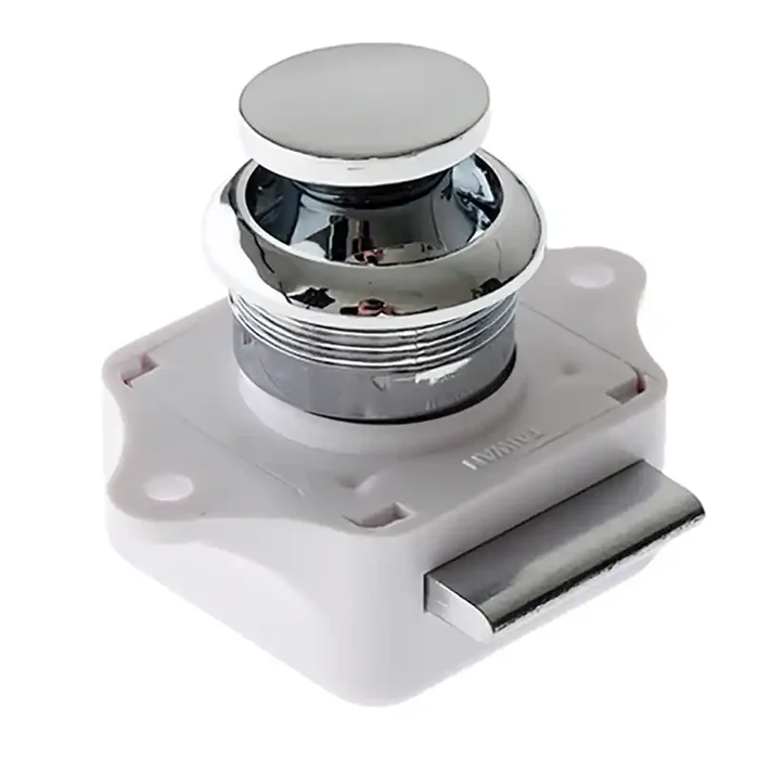 Seaworld Push-Button Latch Round Plastic