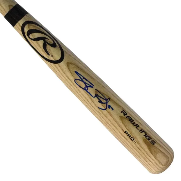 Shane Bieber Signed Rawlings Blonde Baseball Bat (JSA)