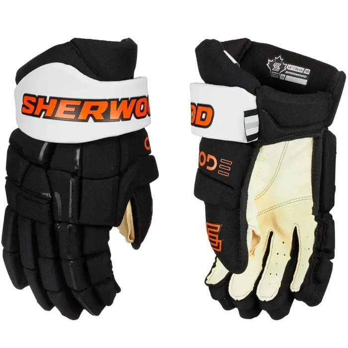 Sherwood Code NHL Team Stock Senior Hockey Gloves – Philadelphia Flyers