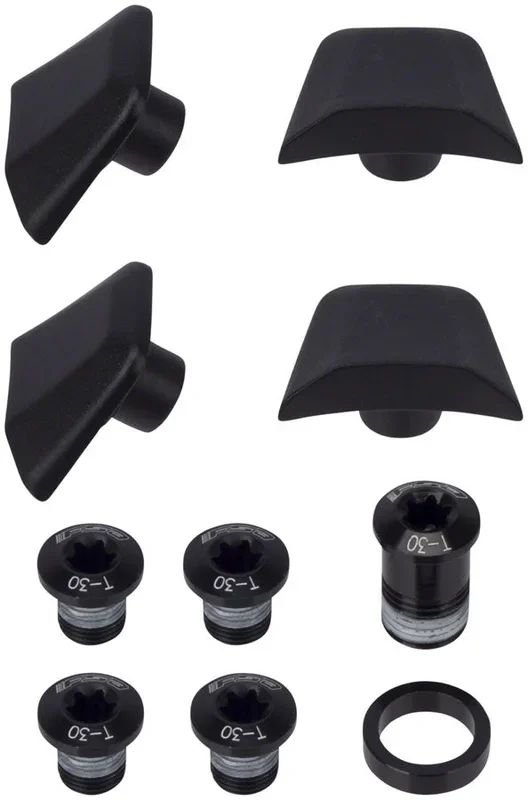 SL-K ABS Chainring Bolt Kit – Black 10-Piece Kit