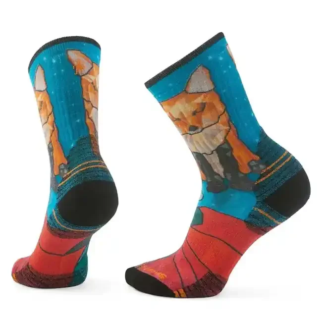 smartwool socks women‘s hike targ cush geo fox pr capri