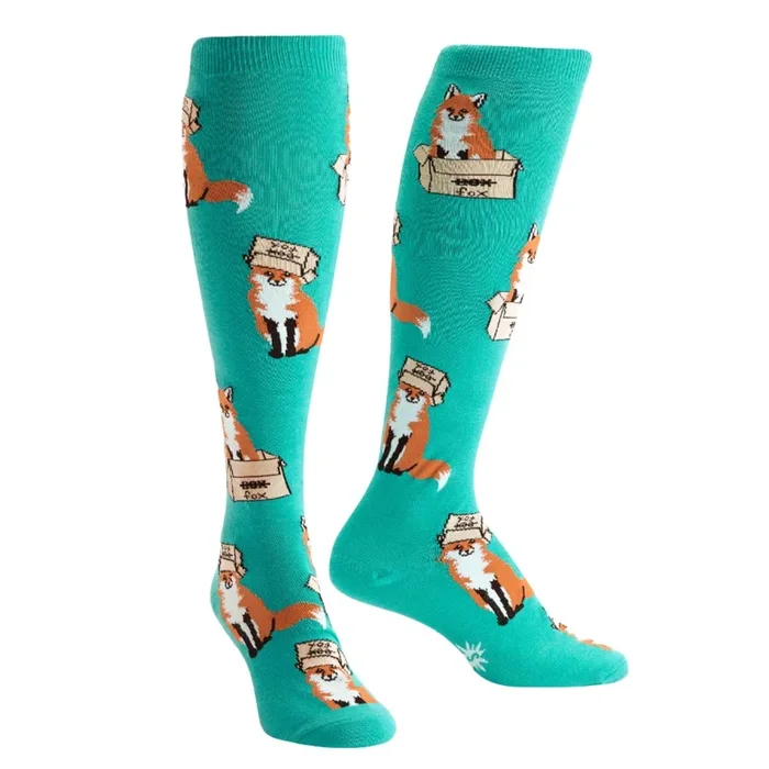 Sock It To Me Knee High Womens Socks – Foxes in Boxes