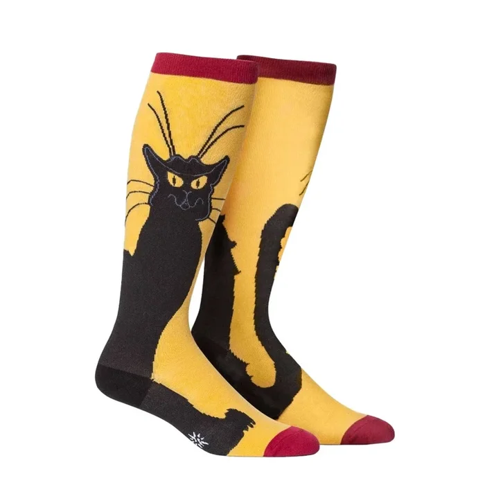 Sock It To Me Stretch Knee High Womens Socks – Chat Noir
