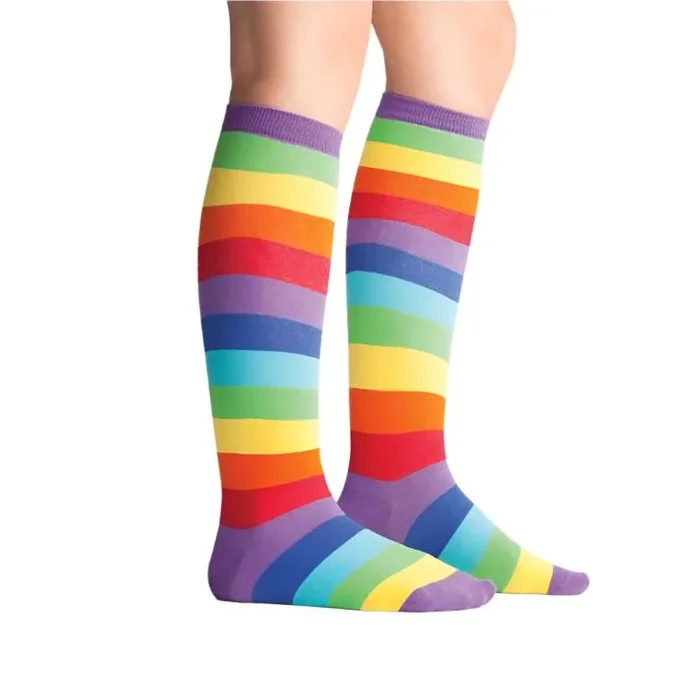 Sock It To Me Super Juicy Rainbow Stretch-it Knee High Socks