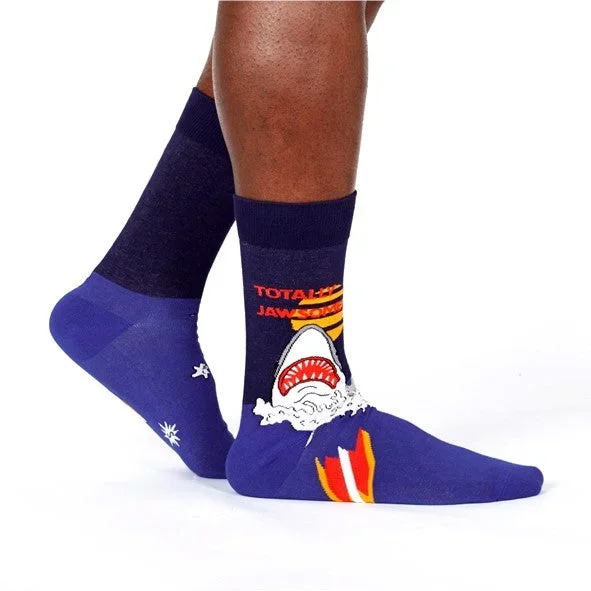 Sock It To Me Totally Jawsome Men’s Crew Socks
