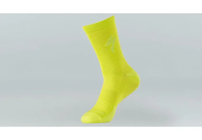 soft air tall logo sock hyper green s