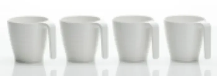 Stacking Mugs Soft White – 4 Piece Set