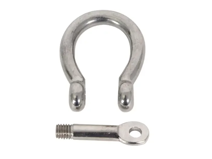 Stainless Steel Bow Shackle Collared Pin
