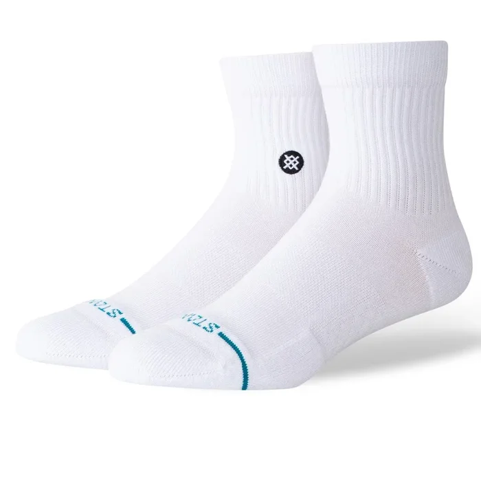Stance Icon 3- Pack 3/4 Socks – White