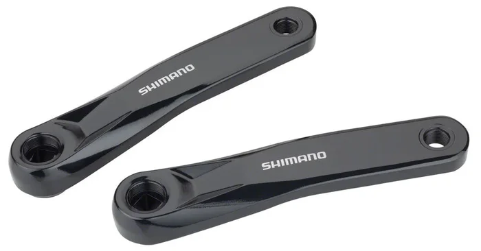 STEPS FC-E5010 Ebike Crank Arm Set – 175mm Square Taper JIS Spindle Interface BLK