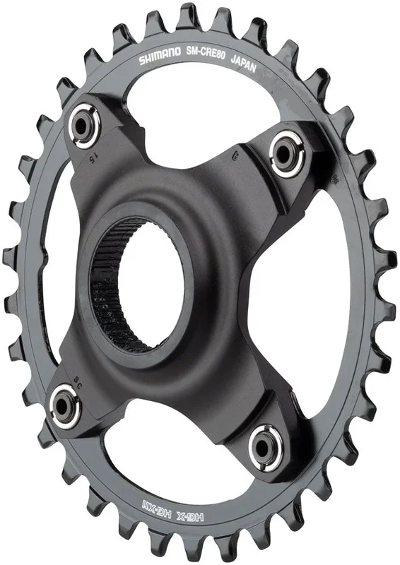 STEPS SM-CRE80 eBike Chainring – 34t 56.5mm Chainline Without Chainguide BLK