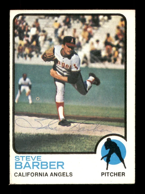 Steve Barber Autographed 1973 Topps Card #36 California Angels SKU #188033