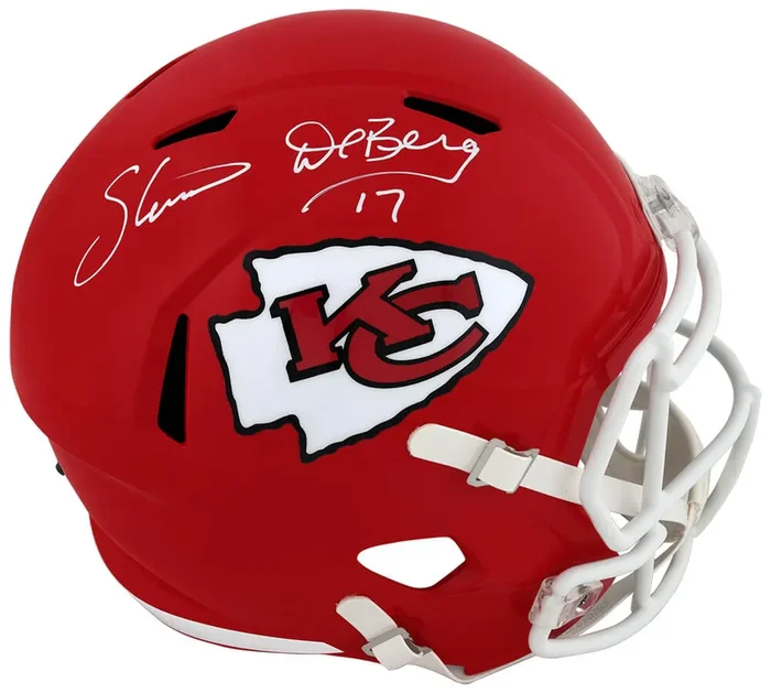 Steve DeBerg Signed Kansas City Chiefs Riddell Full Size Speed Replica Helmet