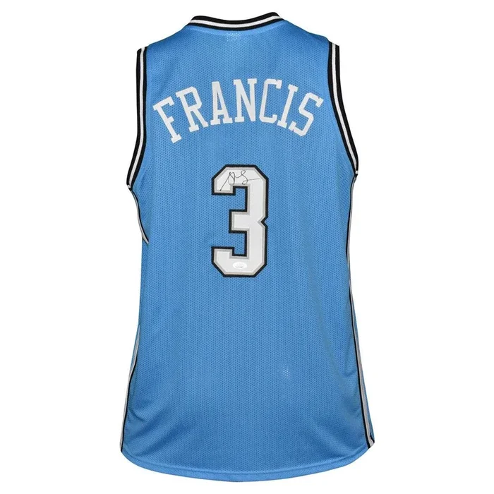 Steve Francis Signed Orlando Pro light Blue Basketball Jersey (JSA)