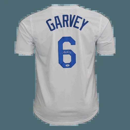 Steve Garvey Autographed Special Throwback Pro Style Baseball Jersey White (PSA)