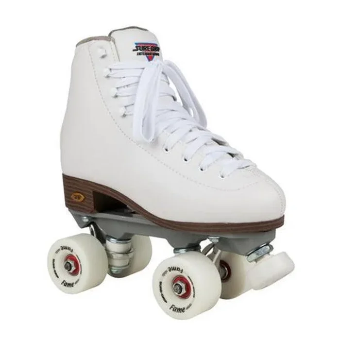 Sure-Grip Fame White Roller Skates
