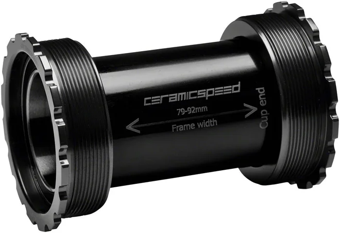 T47/86 Bottom Bracket – 30mm Coated Races Black
