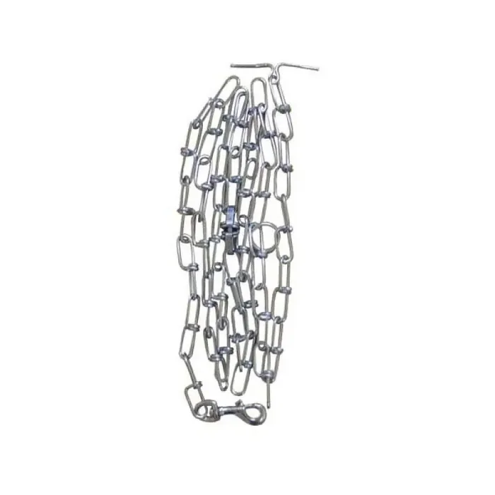 Taurus Knotted Tie Out Chain with Snap Hook and T-Bar
