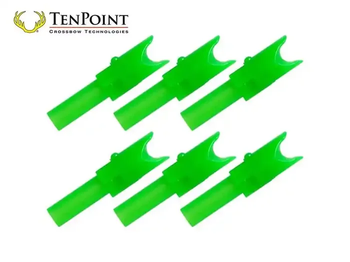 TenPoint Replacement Alpha-Nock Green Qty 6
