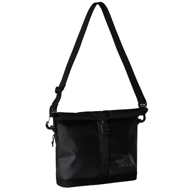 the north face base camp shoulder bag black/as grey/