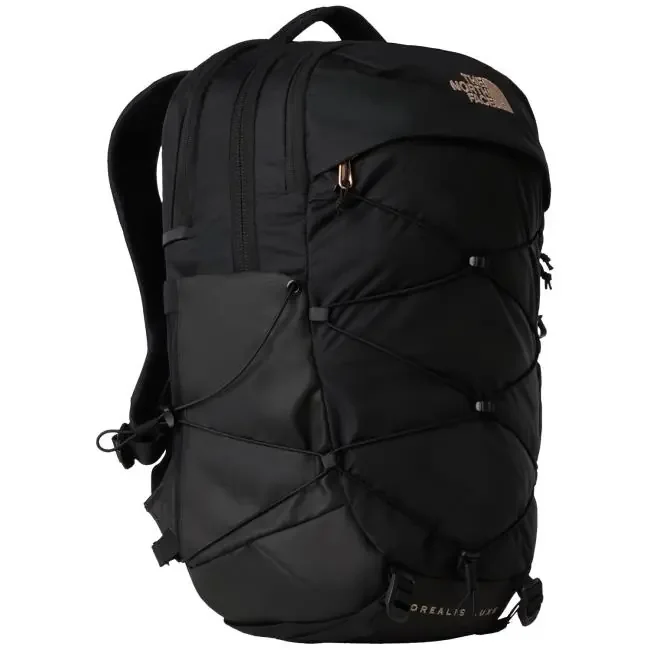 the north face w borealis luxe tnf black-burnt coral m